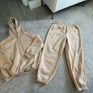 Camel sweat set, never worn